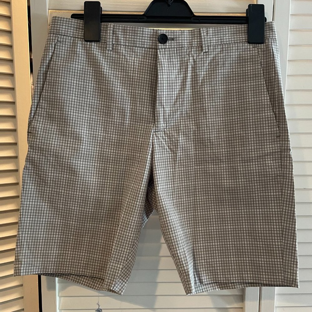 Theory Shorts - Tan/White Gingham Size 30